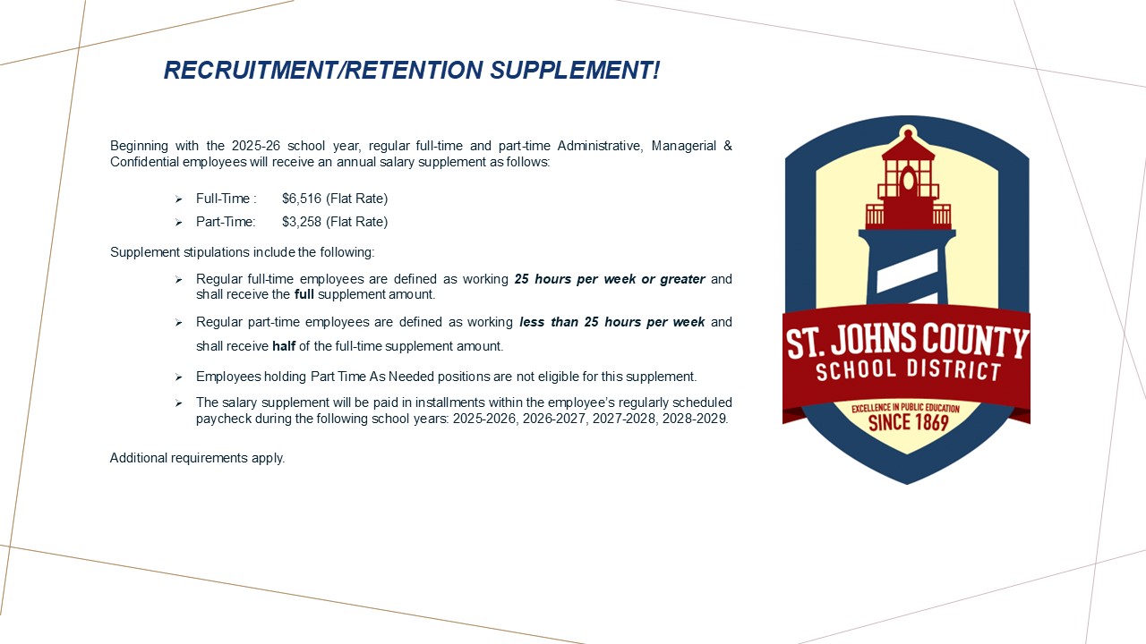  AMC Recruitment Retention Supplement width=
