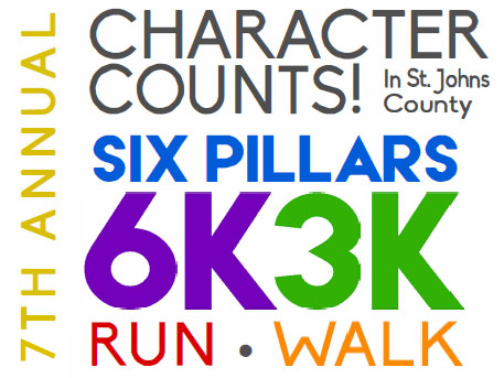 7th Annual Character Counts Six Pillars 6K 3K Run / Walk