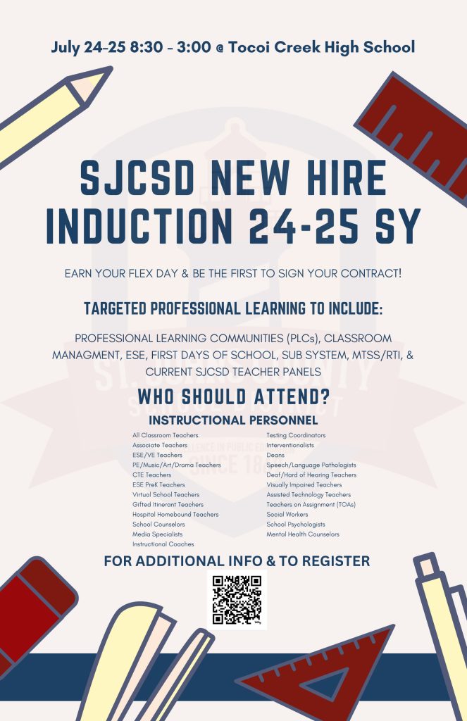 St. Johns County School District New Hire Induction - Professional 