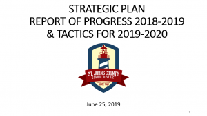 Strategic Plan Report of Progress 2018-2019 & Tactics for 2019-2020