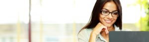 Woman at laptop