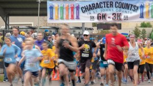 Runners participating in the 2019 Character Counts Run/Walk