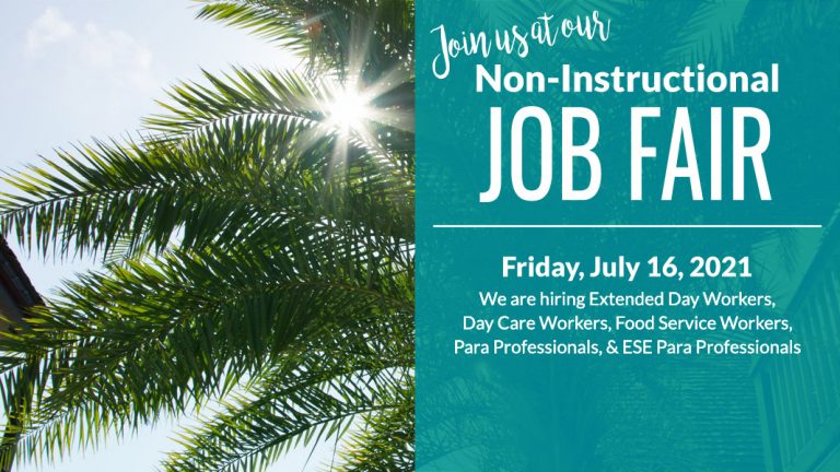 Join us at our Non-Instructional Job Fair