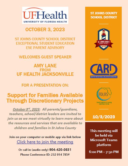 Support for Families Available Through Discretionary Projects