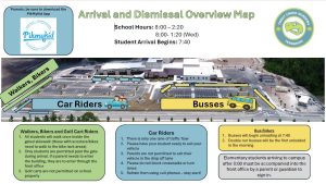 Trout Creek Academy Arrival and Dismissal Overview Map