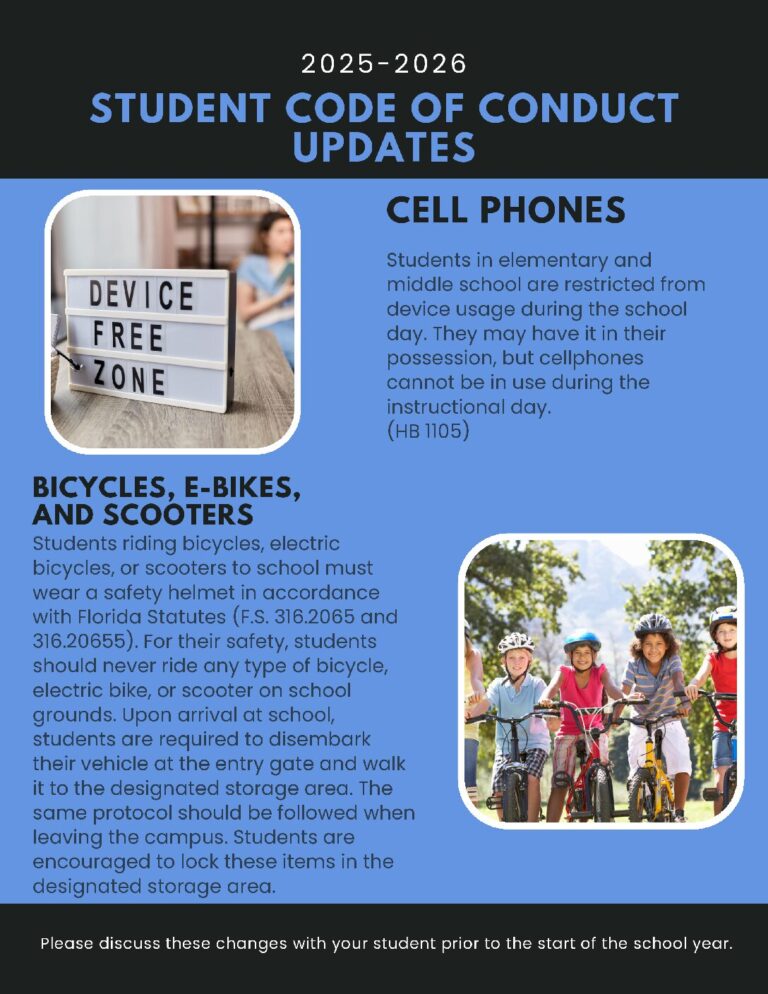 Student Code of Conduct Updates 2025-2026
