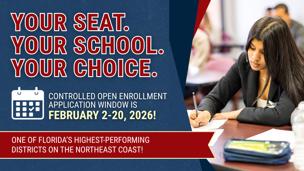 Your Seat. Your School. Your Choice. Controlled Open Enrollment application window is February 2-20, 2026,!