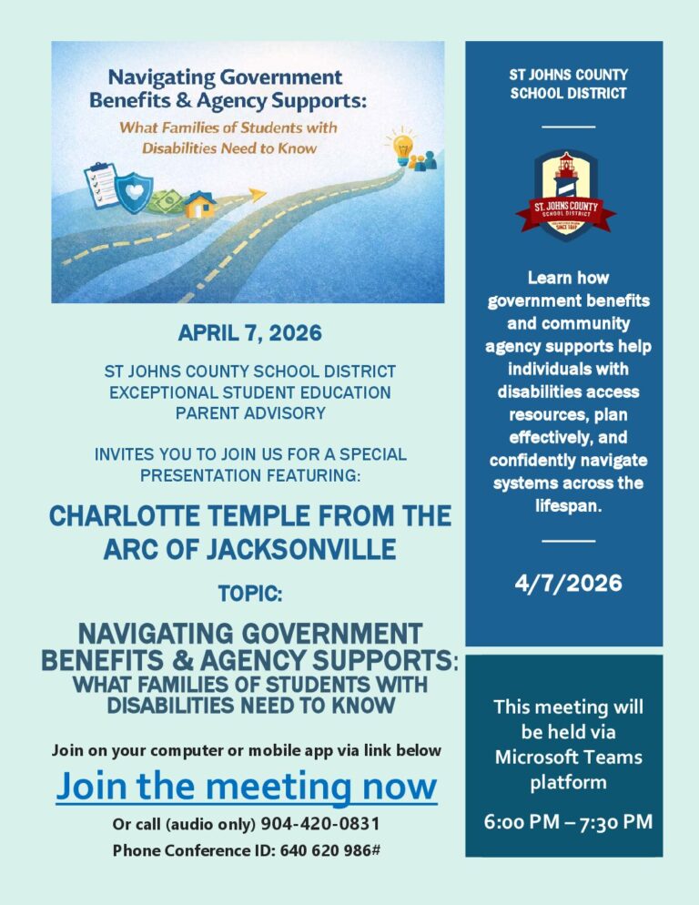 Navigating Government Benefits and Agency Supports Flyer