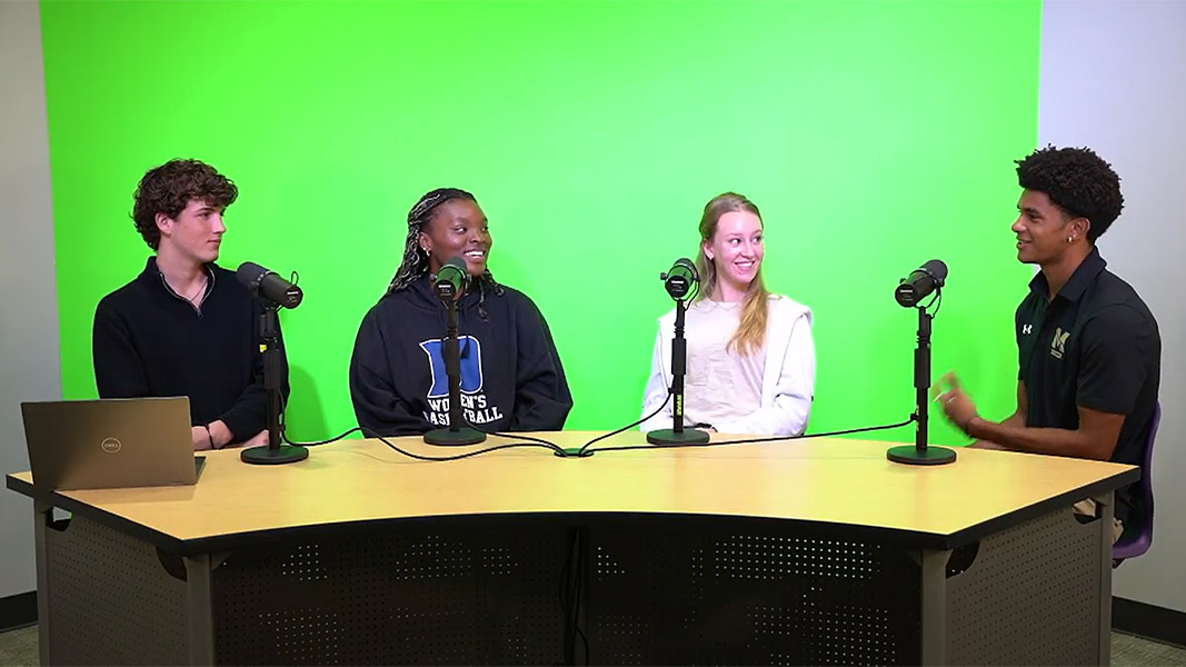 Members of the SJCSD SuperSAC Committee participate in a podcast recording